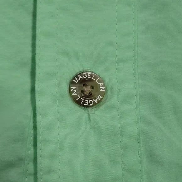 Magellan Sports Wear Mens Green Shirt Button Down Short Sleeves Sz S - Picture 4 of 10